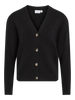Viril V-Neck Knit Cardigan - Noos Sort