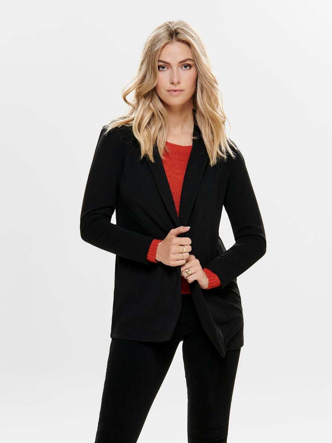 JDYGEGGO LIFE L/S BLAZER JRS NOOS Sort
