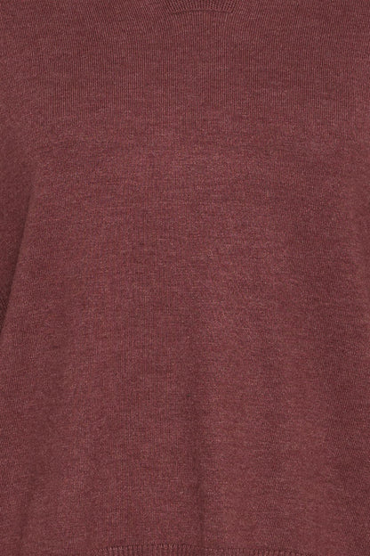 Pzsara Vneck Pullover Spiced Apple Melange
