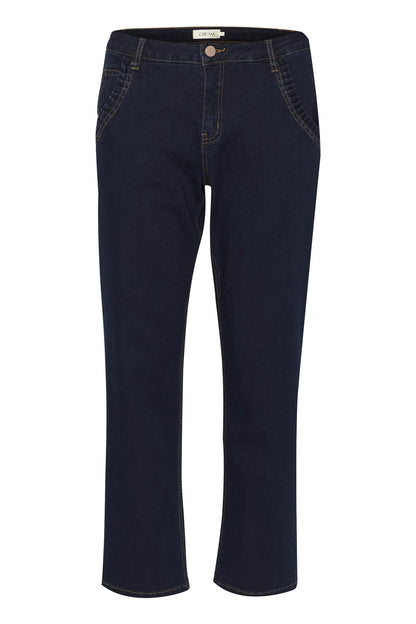 Crraja 7/8 Jeans - Baiily Fit Rinse Dark Blue Denim