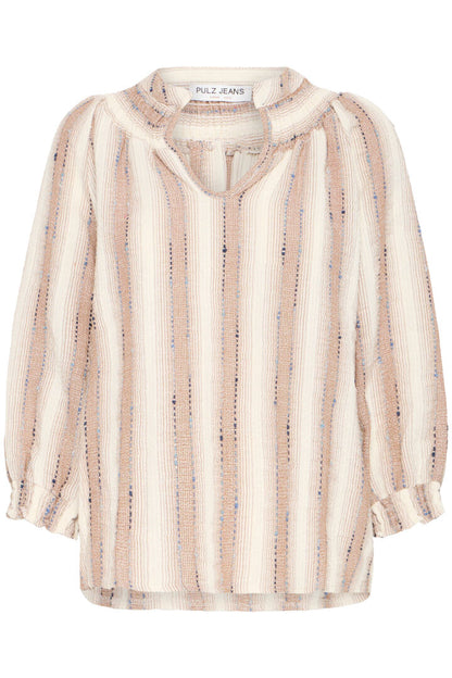 PZHALLIE BLOUSE Beige