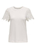 ONLEBBA LIFE S/S LACE TOP JRS Hvit