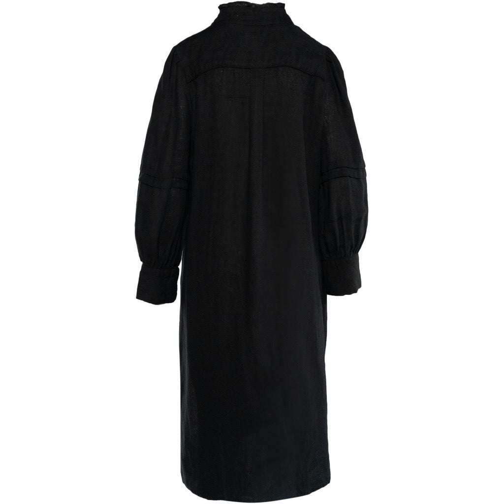 SARI Linen Dress Svart