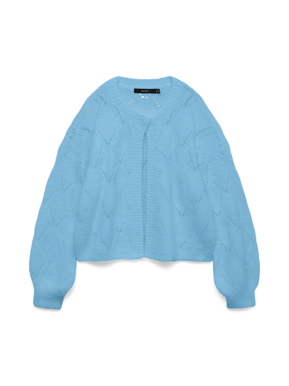 VMNOVAH LS BUTTON CARDIGAN EXP Lyseblå