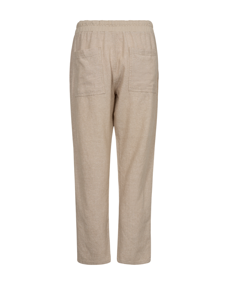 FQLAVA-PANTS linbukse Sand