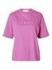 SLFVILJA SS PRINTED TEE W NOOS Mellomrosa