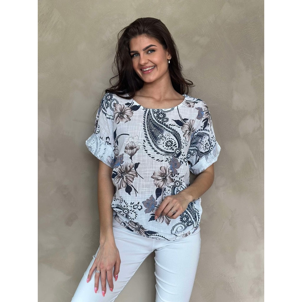 LINDA Print 25 Hvit