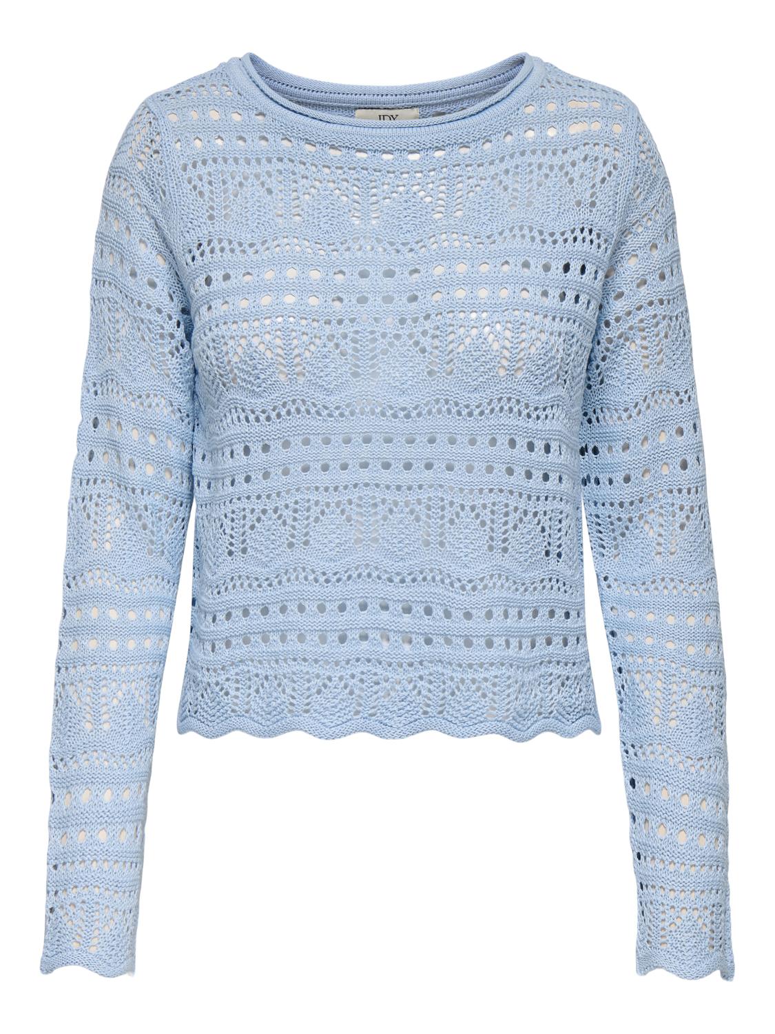 JDYSUN LAY L/S BOATNECK PULLOV. KNT NOOS Mellomblå