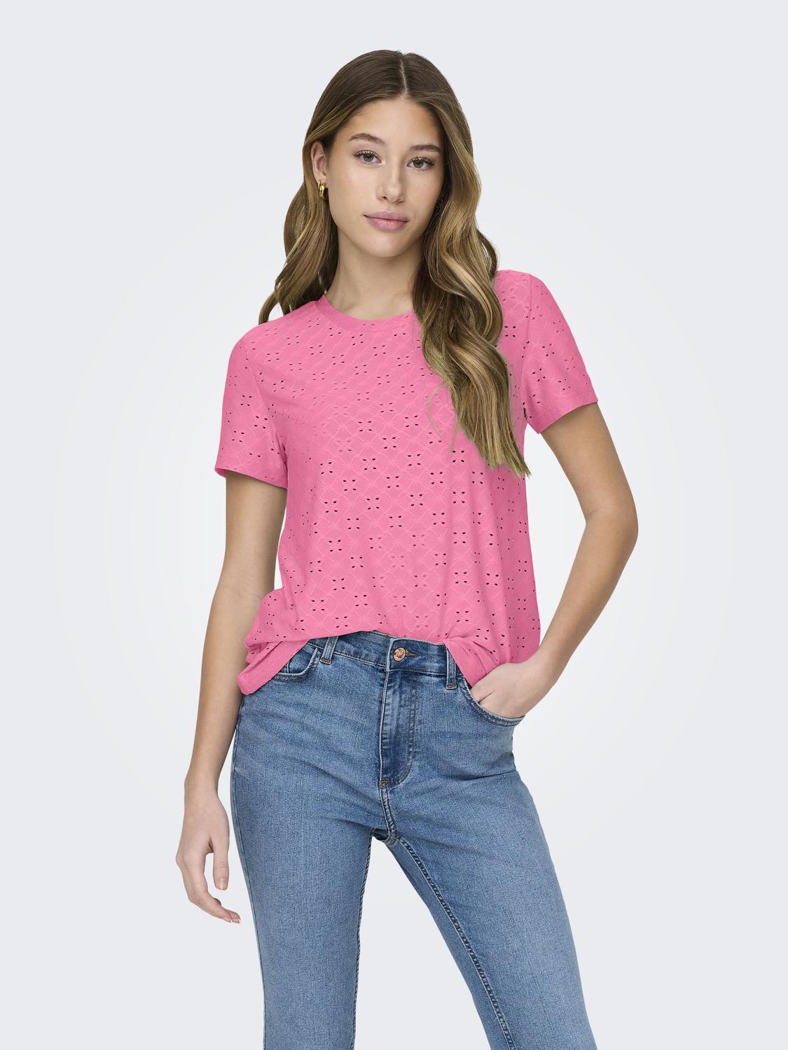 JDYCATHINKA S/S TAG TOP JRS NOOS Lyselilla