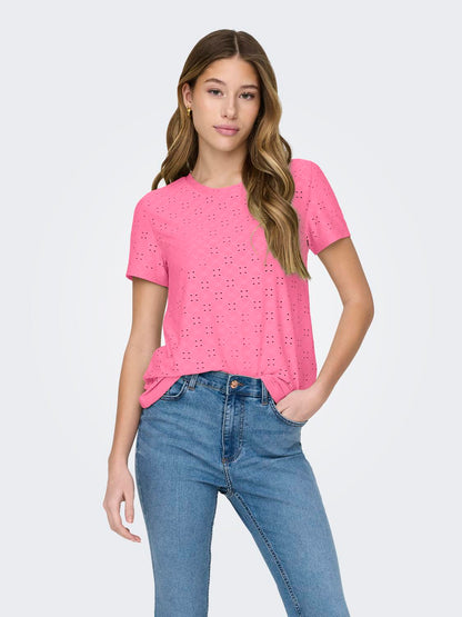JDYCATHINKA S/S TAG TOP JRS NOOS Lyselilla