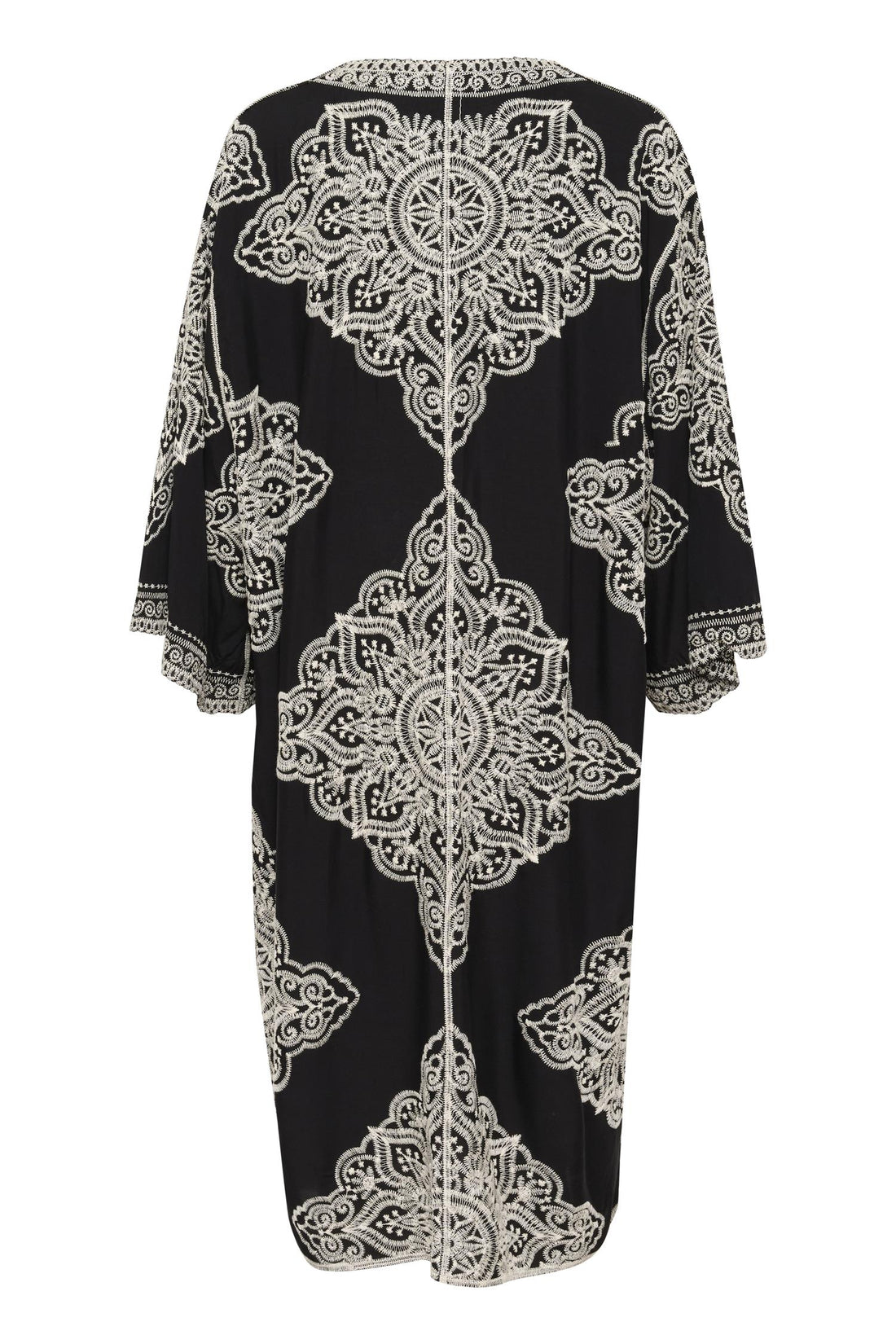 CRTyla Kimono Black With Embroidery