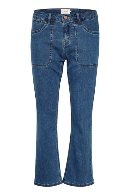 CRLone Jeans 7/8 bootcut- Coco Fit Jeansblå