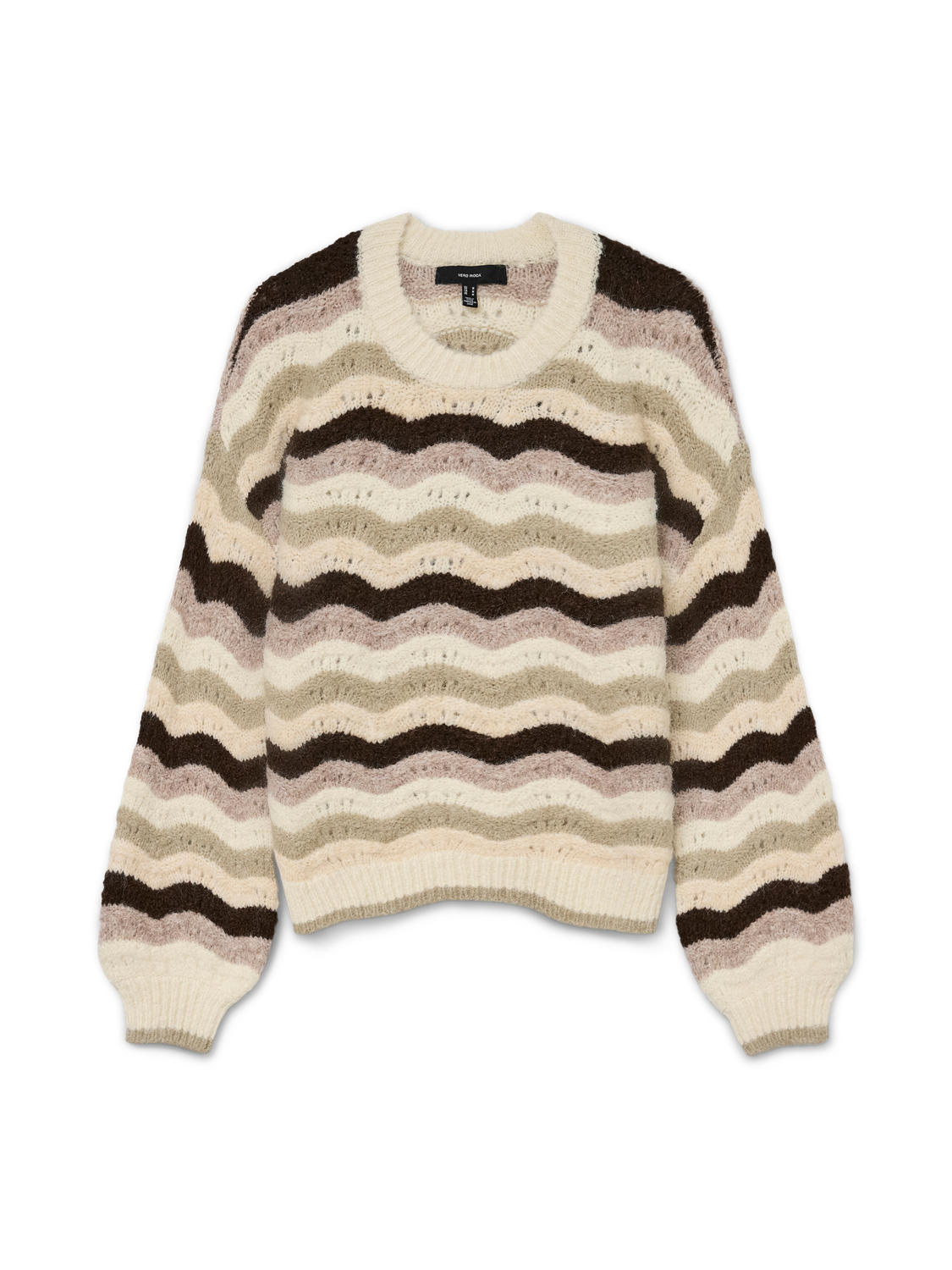 VMDOJA LS O-NECK PULLOVER BOO Lysegrå