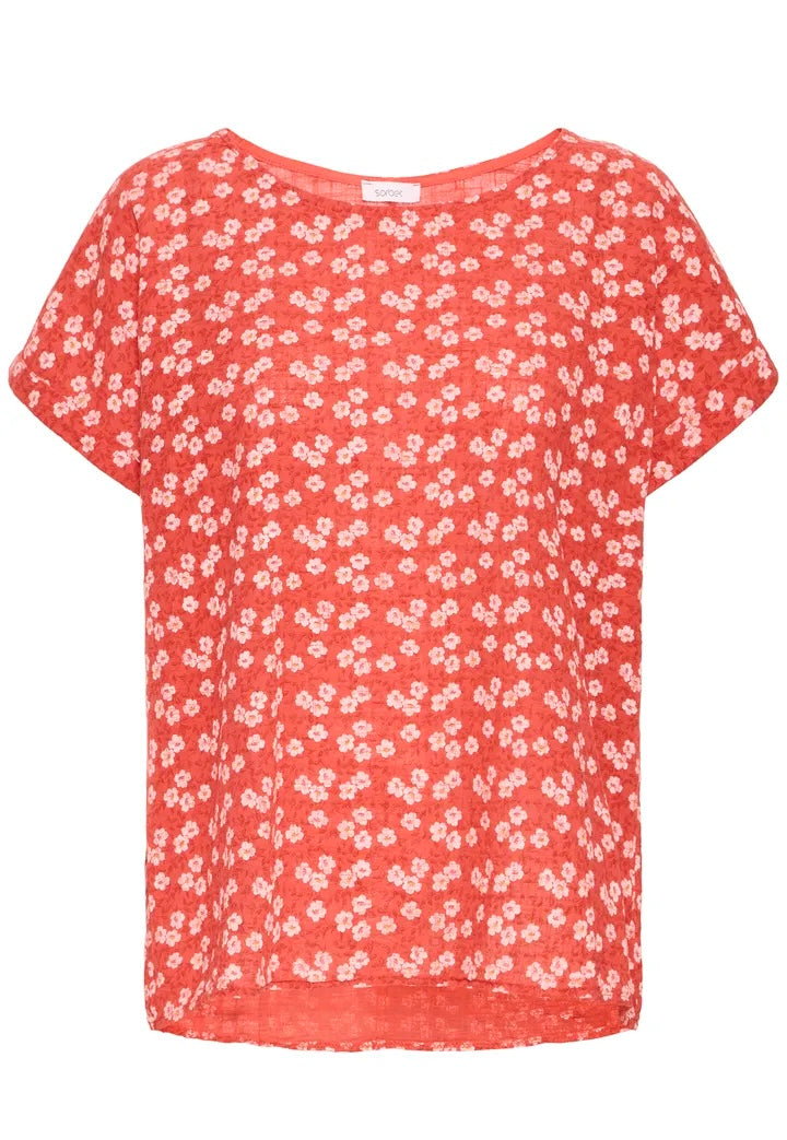 SBALEXA SF SS TEE Hibiscus