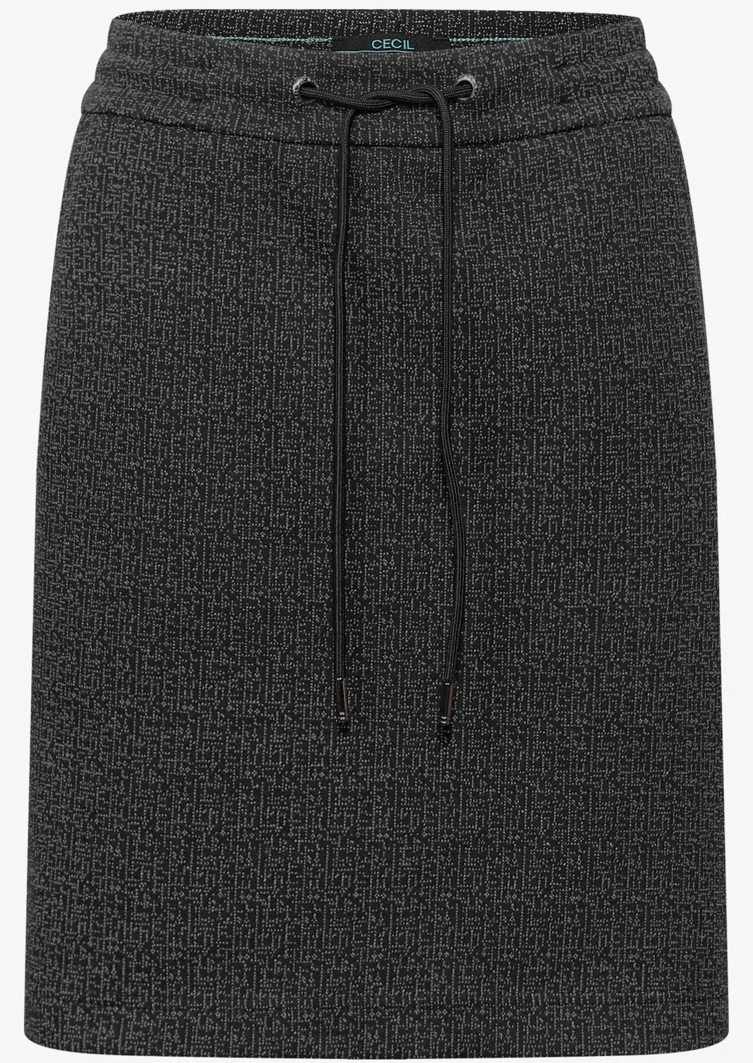 Jogg skirt dessin two tone Svart