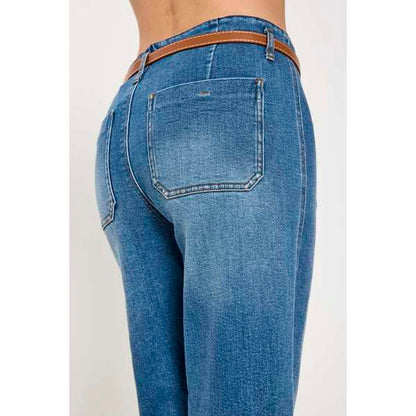 FQSALLA-PANT Medium Blue Denim