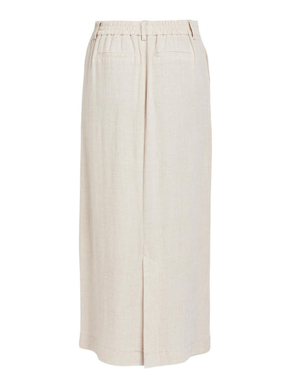 OBJSANNE RE MW ANKLE SKIRT Beige