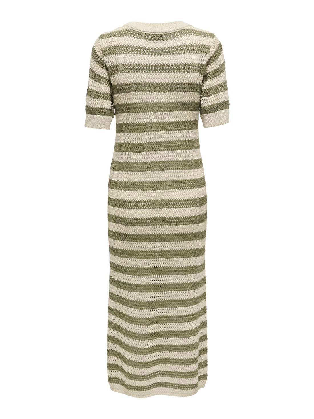 JDYTIKKA IVY 2/4 O-NECK STRIPE DRESS KNT Grønn
