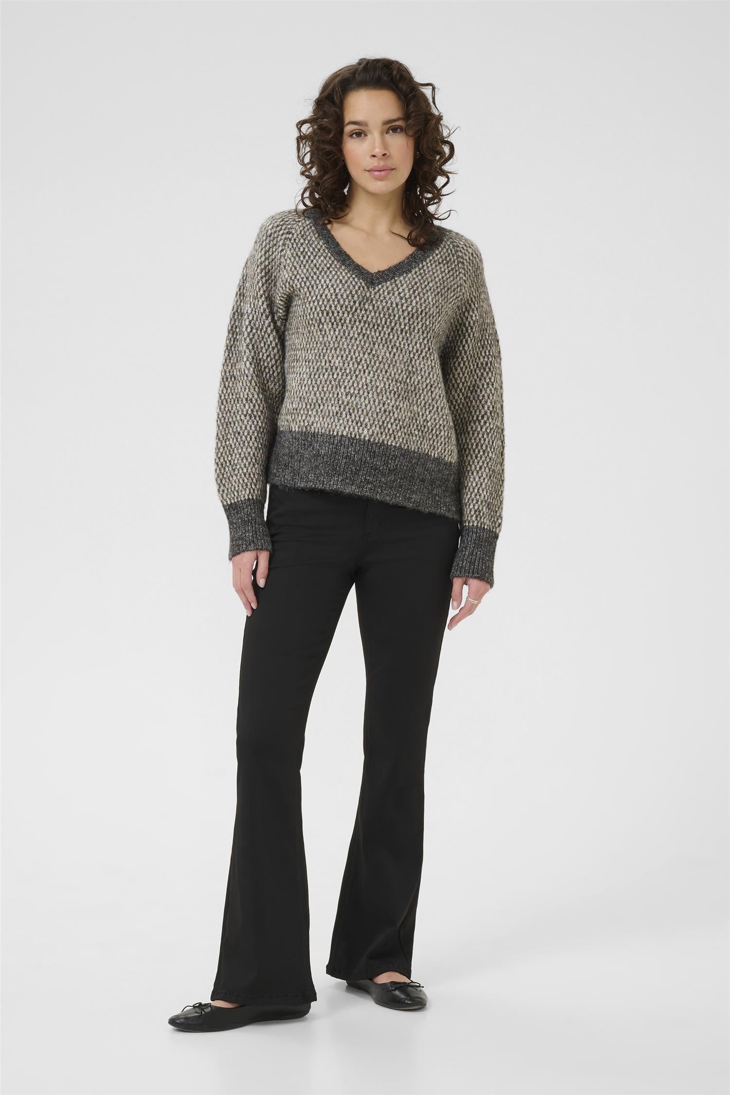 Kamelinda Pullover Dark Grey M./Feather Gray M.