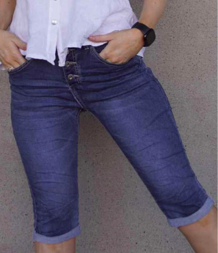 PEPPER CAPRI 1268 MØRK VASK Blå