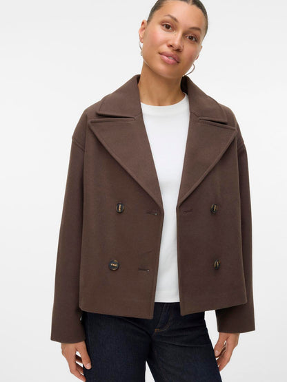 Vmvinceline Short Jacket Noos Mellombrun