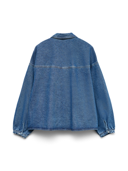 Vmelora Ls Denim  Shirt Yo326 Mellomblå