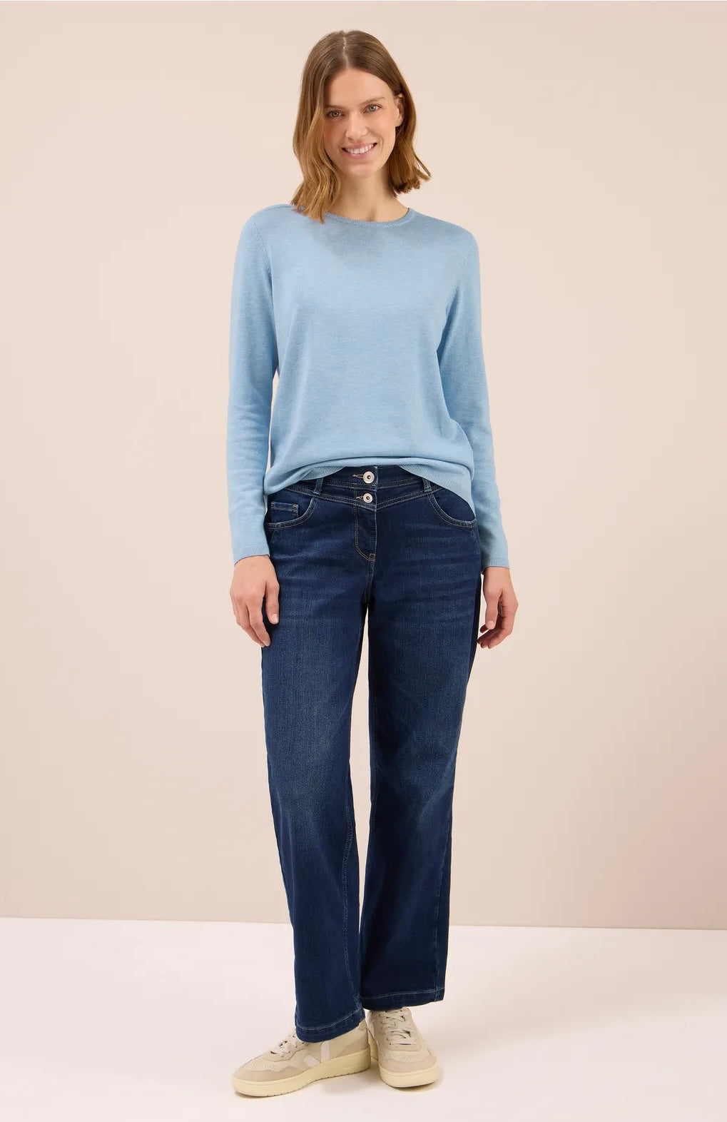 NOS BASIC ROUNDNECK Lyseblå