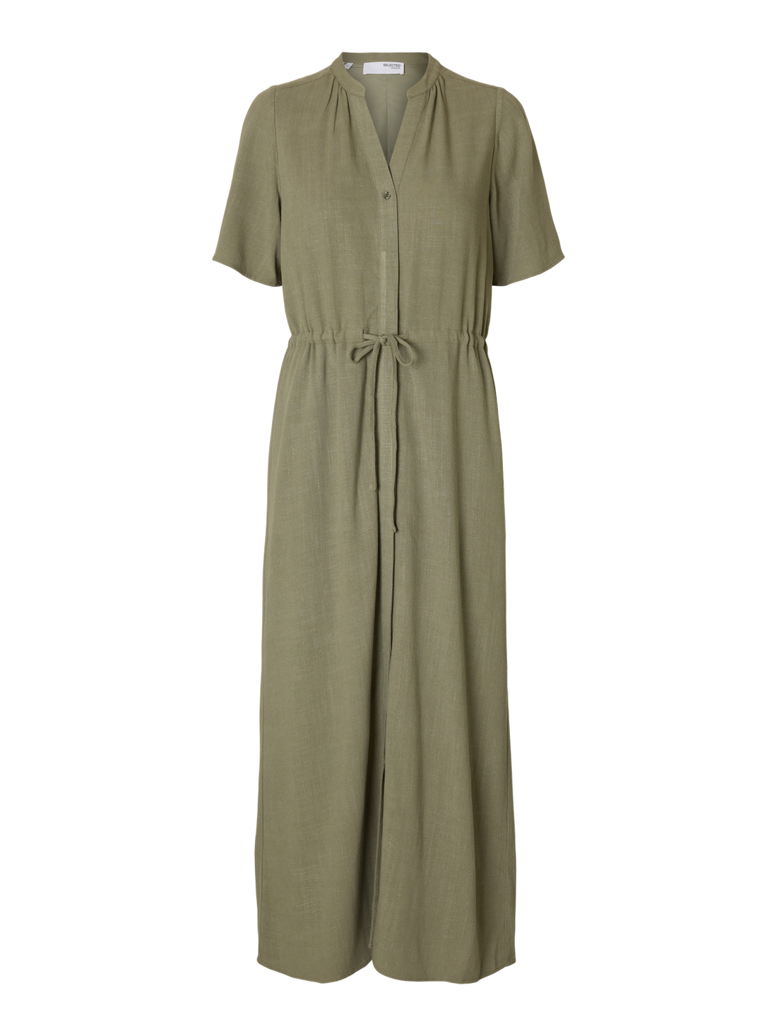 SLFVIVA-DAMINA SS ANKLE SUN DRESS NOOS Grønn