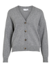 Viril V-Neck Knit Cardigan - Noos Mellomgrå