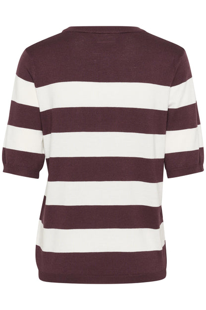 Kalizza Striped Knit Fudge / Chalk Wide Stripe