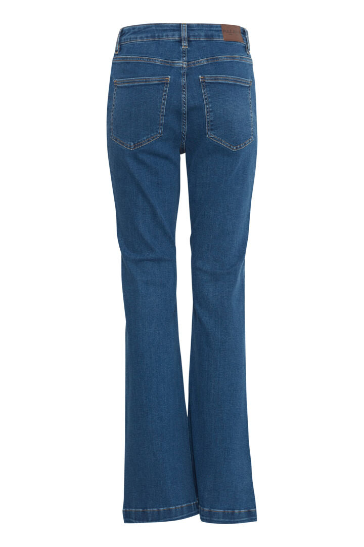 PZBECCA UHW Bootcut Leg Medium Blue Denim