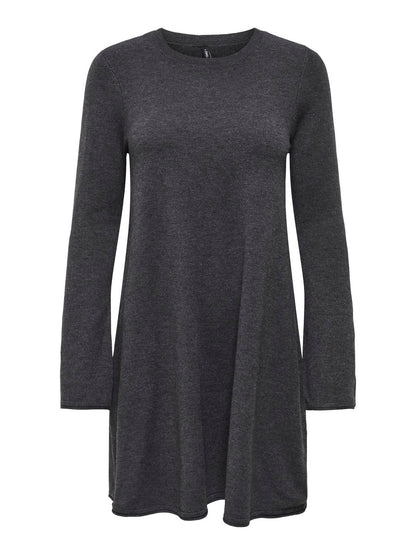 Onlamalio Life Ls Oneck Dress Knt Mørkegrå