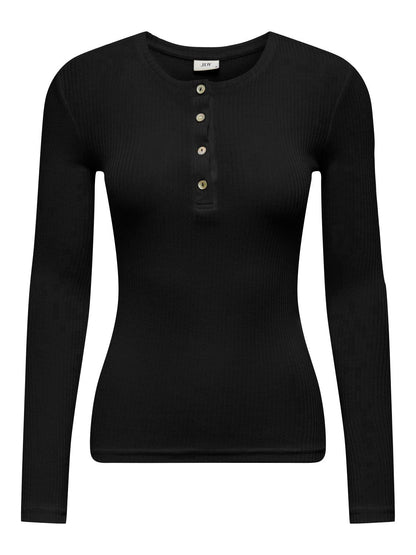 JDYSUMA RIB L/S WOOLBLEND PLCK TOP JRS Sort