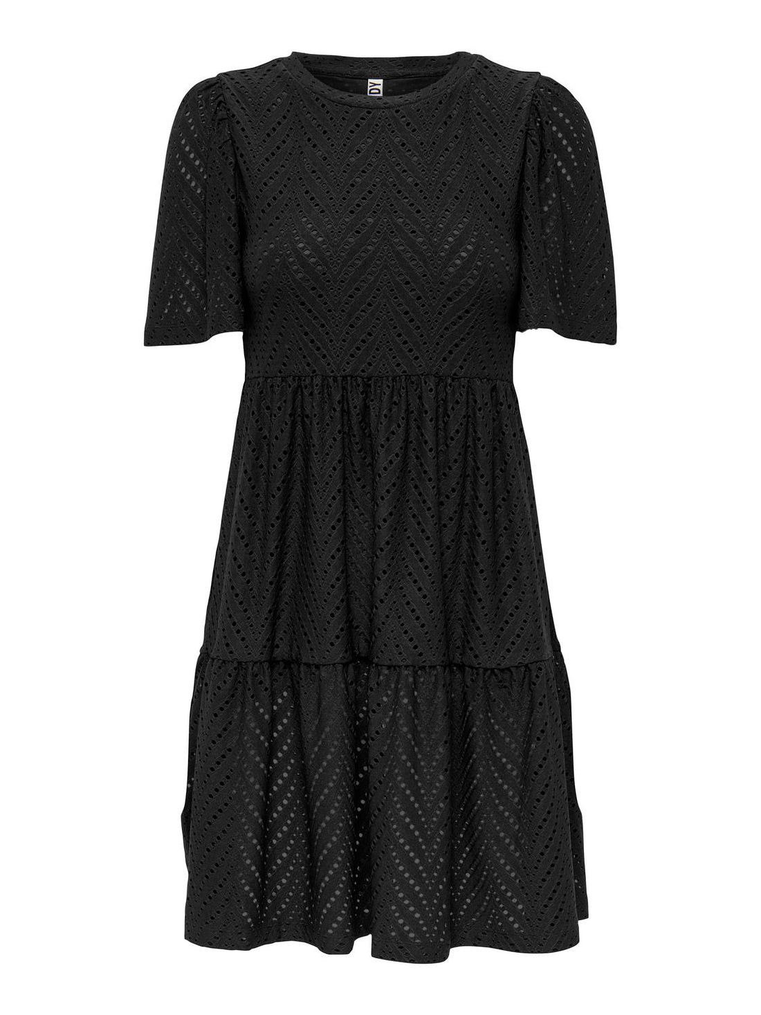 JDYCARLA CATHINKA S/S DRESS JRS NOOS Sort