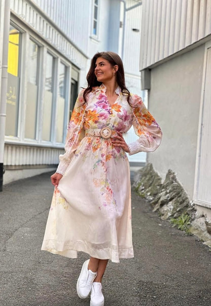 VERINA KJOLE LANG Gul