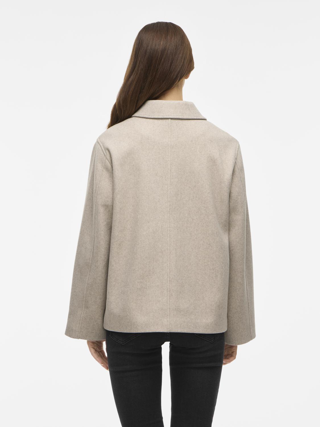 Viclaudia L/s Jacket- Noos Lysebrun