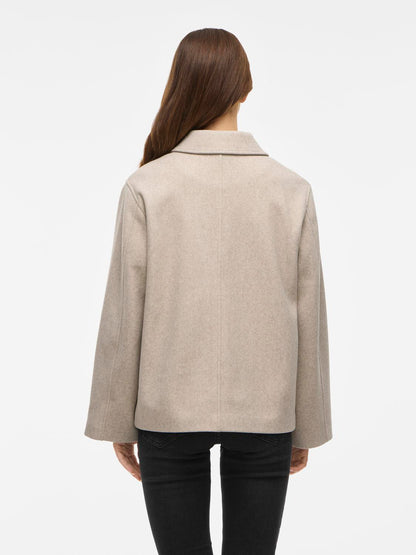 Viclaudia L/s Jacket- Noos Lysebrun