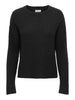 JDYBIGUM L/S O-NECK PULLOVER KNT Sort