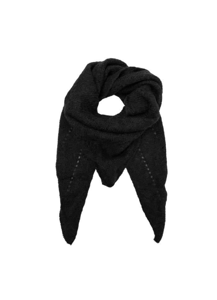 Bcdell knitted mini scarf Svart