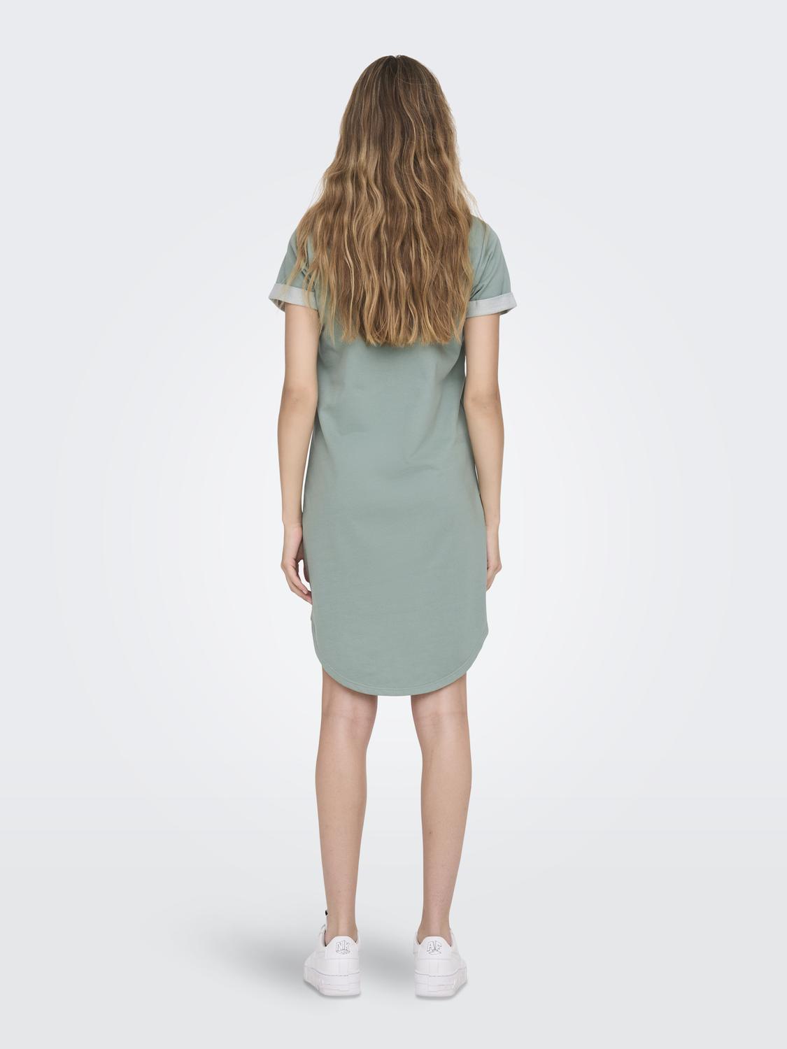 JDYIVY S/S DRESS JRS NOOS Mellomgrå