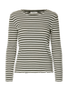 Slfanna Ls Crew Neck Tee Str Noos Mørkegrønn