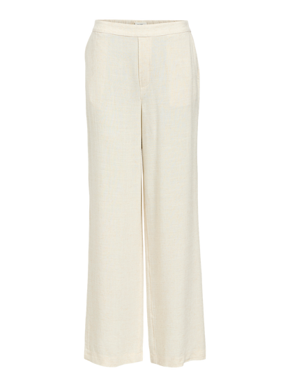 OBJSANNE ALINE WIDE PANT NOOS Lysegrå