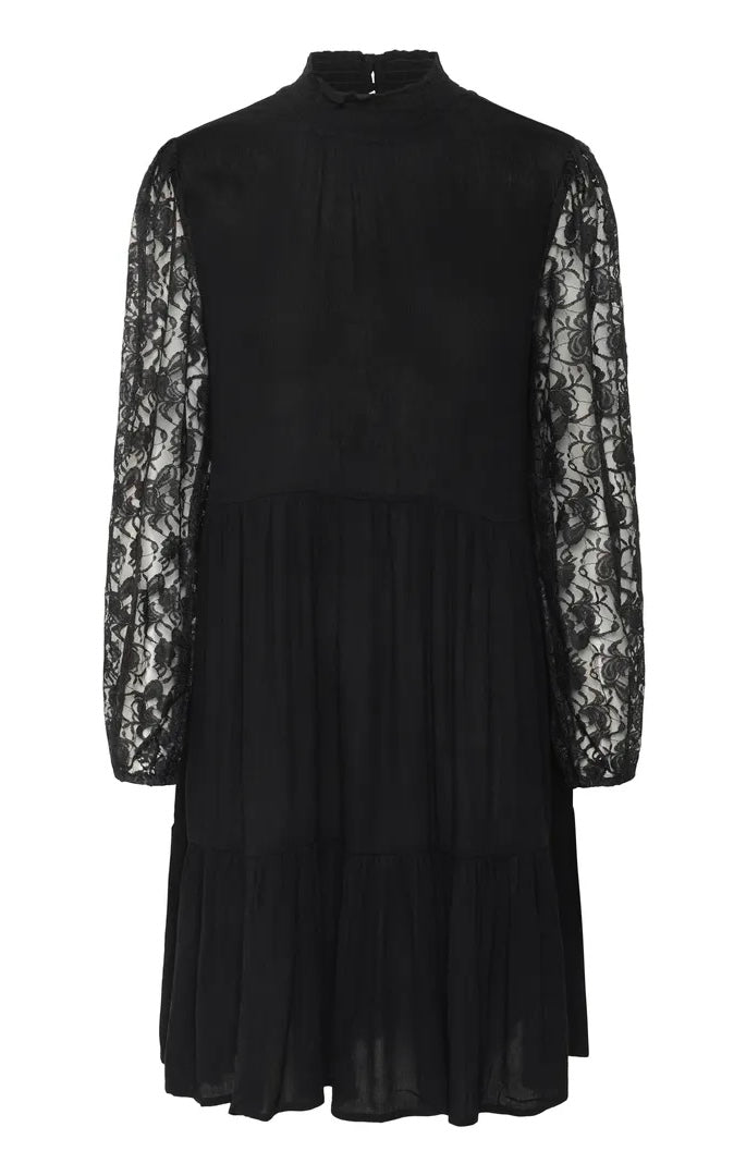 Kastine Amber Lace Dress Black Deep
