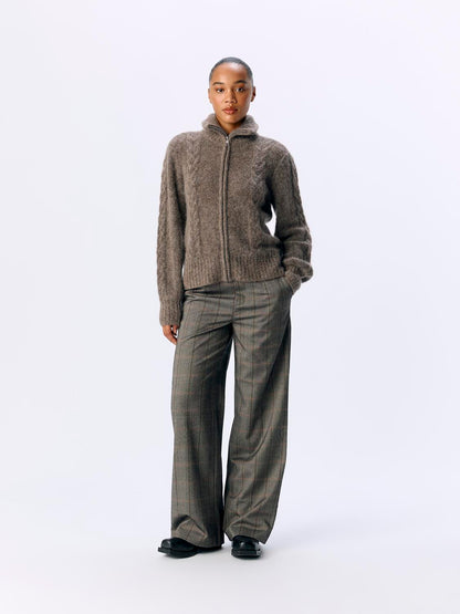 Objnete Lo Knit Cardigan Noos Mellomgrå