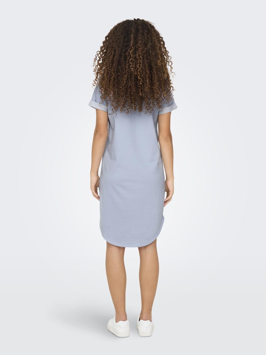 JDYIVY S/S DRESS JRS NOOS Mellomblå