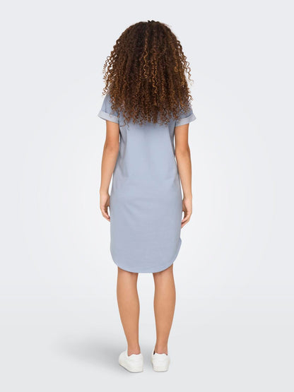 JDYIVY S/S DRESS JRS NOOS Mellomblå