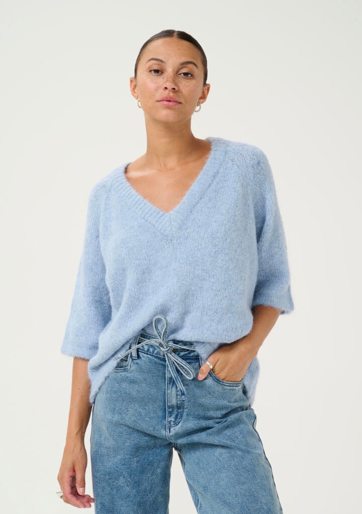 KaEMILIE v-neck pullover Lyseblå