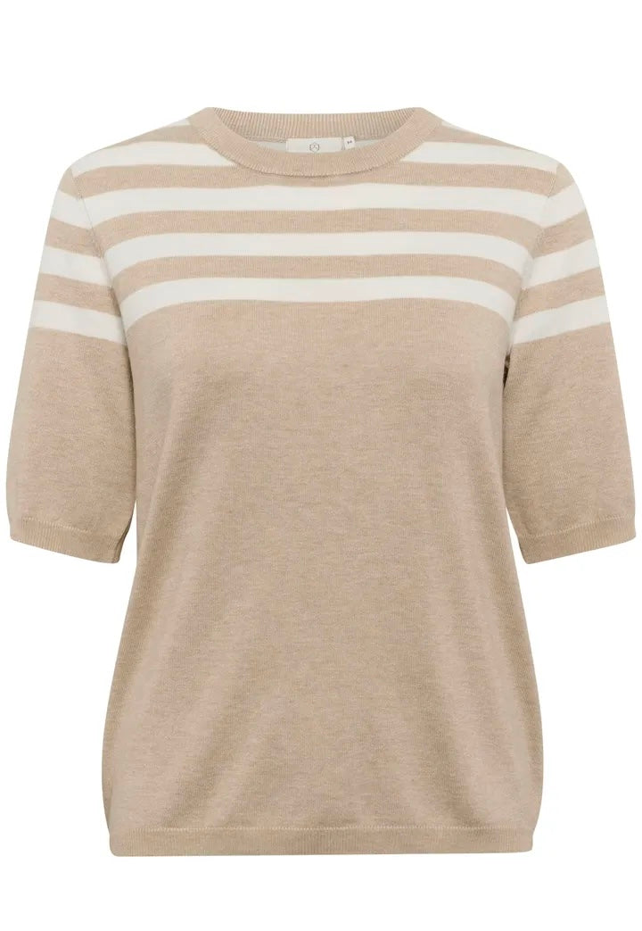 KAlizza Striped Knit Feather Gray/Chalk Half Stripe
