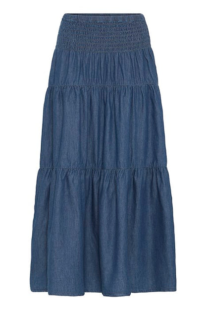 PZJILL SKIRT Dark Blue Denim