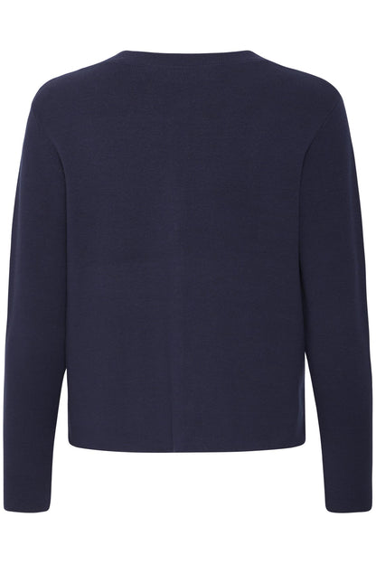 Pzsara Short Cardigan Dark Sapphire